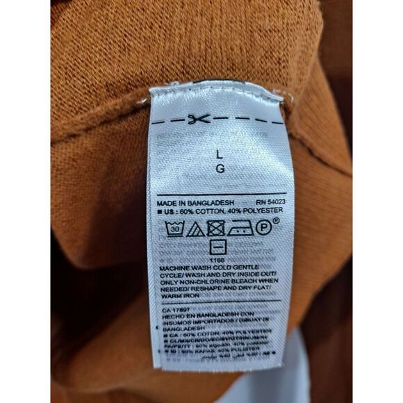 Mens V Neck Pullover Sweater NWT. Size Large, Long Sleeves. - Picture 6 of 8